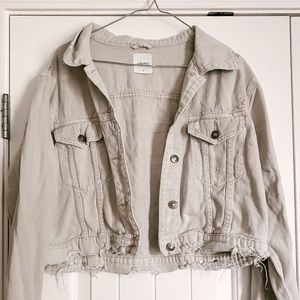 Carly Jean Los Angeles Reid jacket in Bone
